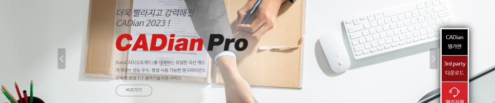 Cadian 홈페이지 배너