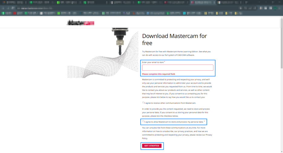 마스터캠 다운로드 페이지