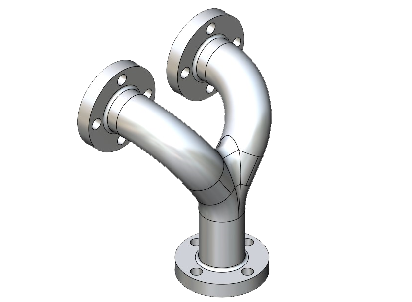 y형 파이프 모델링