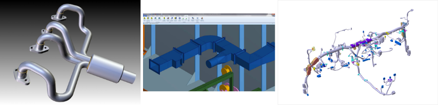 파이프, 덕트, 하네스 설계